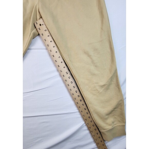 VTG Nike Joggers Sweatpants Mens Large Tan 3 Pocket Embroidered Swoosh - Picture 9 of 9